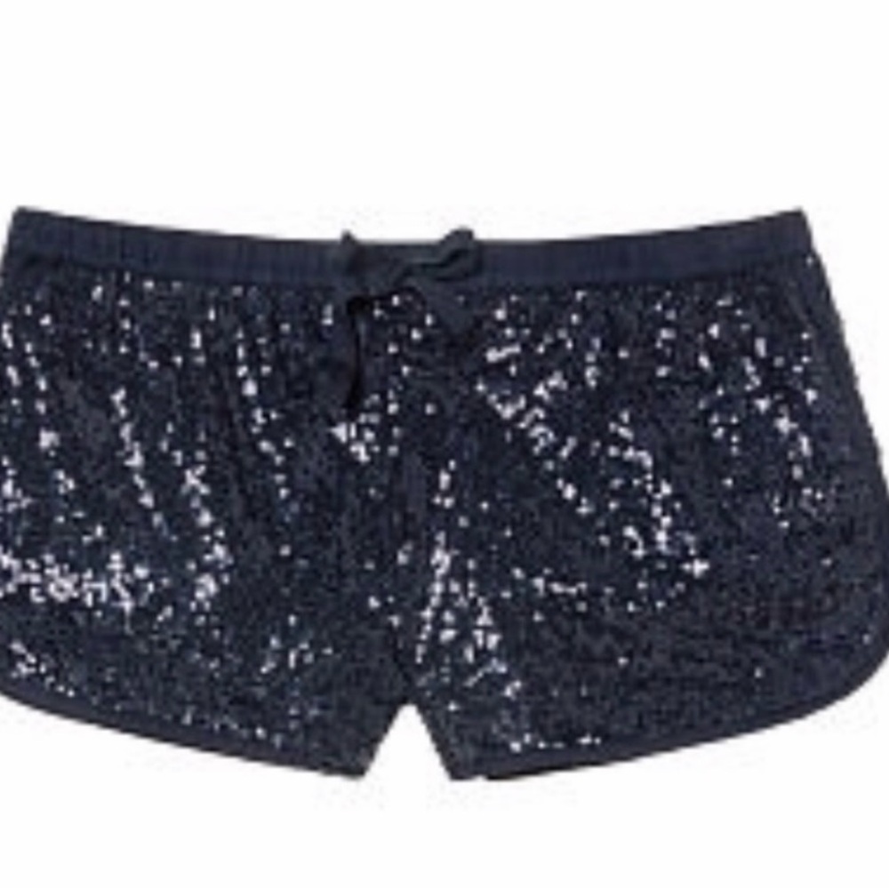 Victorias Secret Sequin Navy Blue Shorts - Picture 2 of 4